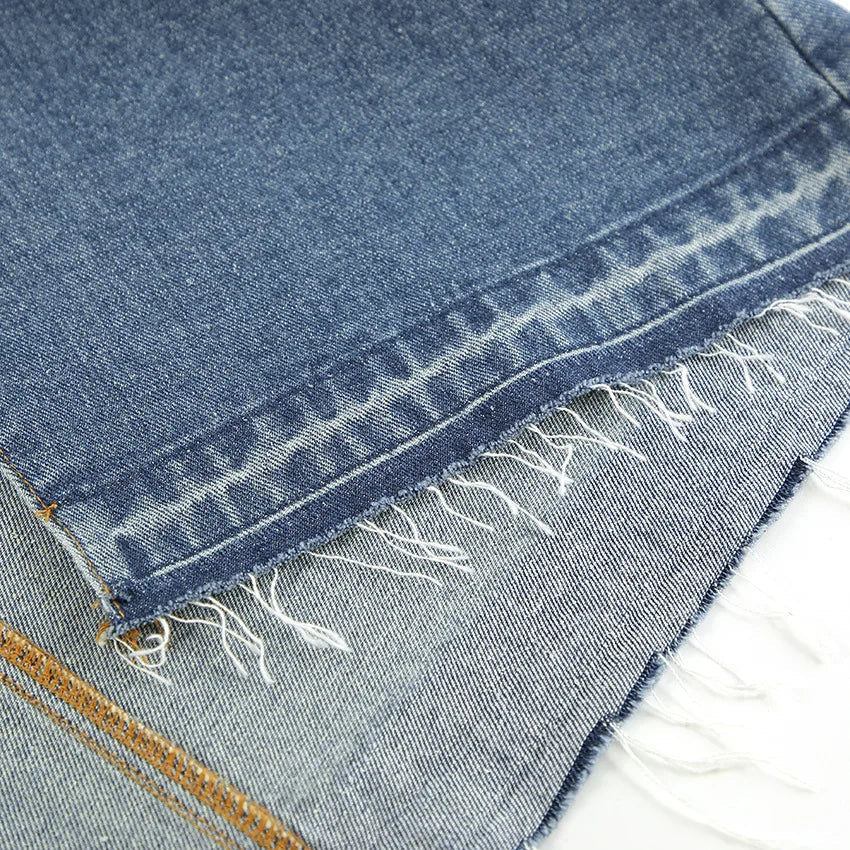 Denim Long Skirt Women Split Skirts Stretch High Waist Pockets Washed Distressed Mom Jeans 2025 Summer Streetwear Vintage A Line Aviola