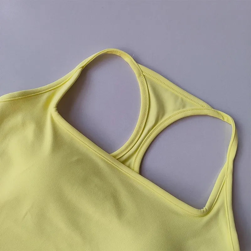 Women's Pilates Tank Top Push-Up Sports Bra Hollow Breathable Fitness Bras Gym Yoga Vest Sexy Running Tops Sportswear Aviola