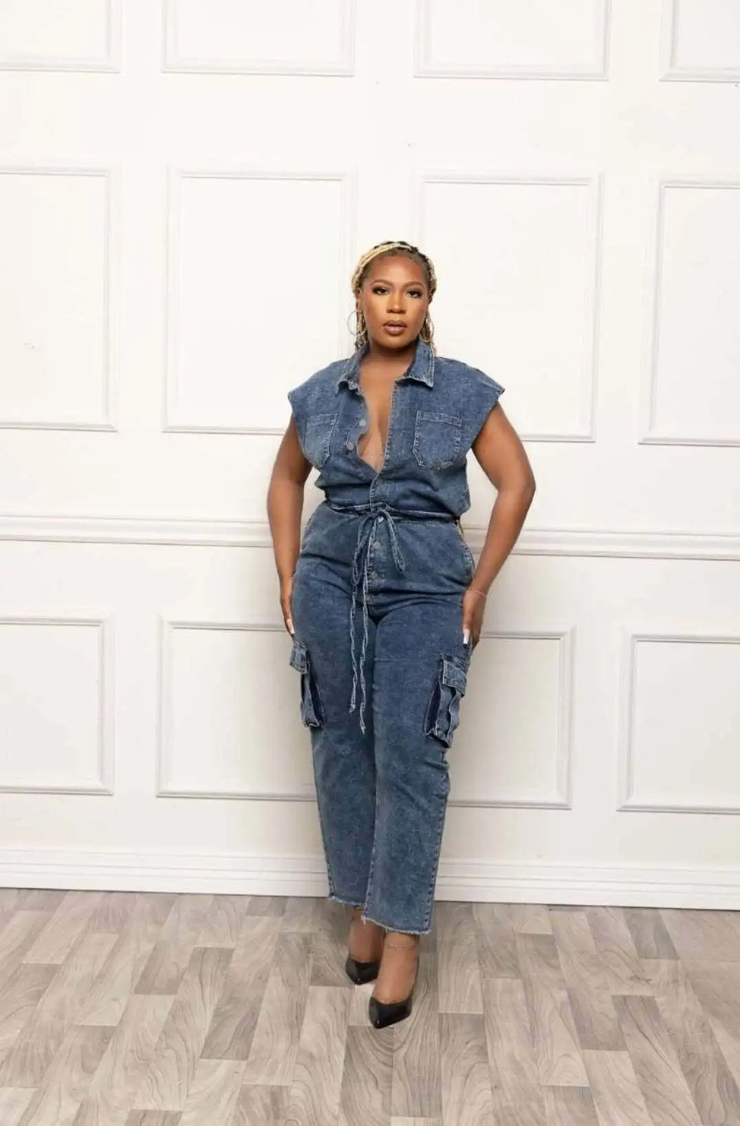 Demin Overalls Women Slim Fit Jumpsuits Sleeveless One Piece Long Pants Mom Jeans High Waist Y2k Club Party Casual Rompers Aviola