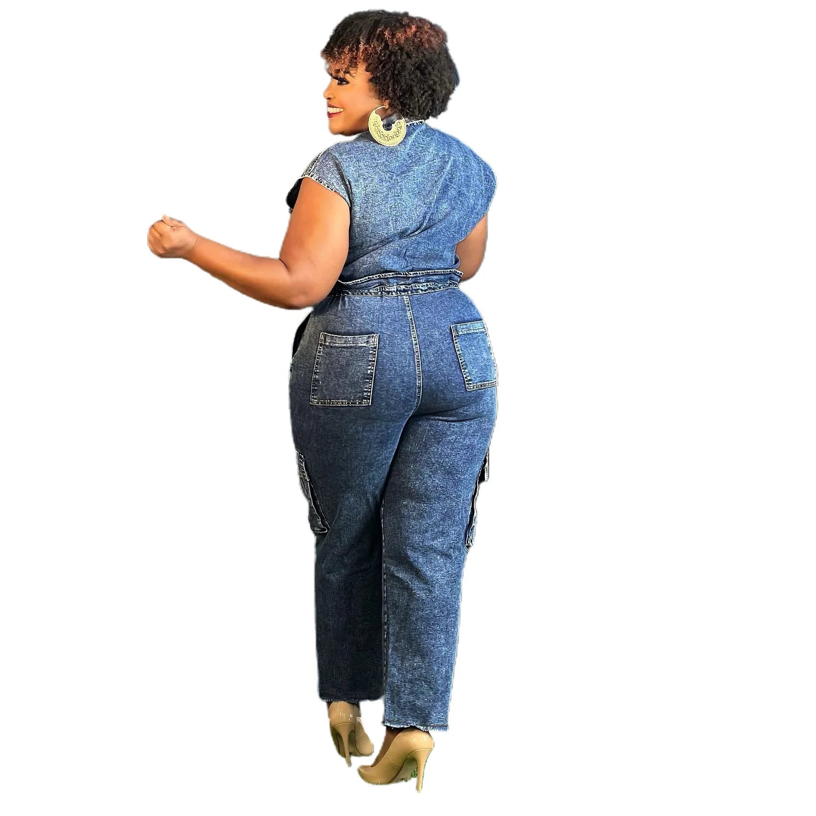 Demin Overalls Women Slim Fit Jumpsuits Sleeveless One Piece Long Pants Mom Jeans High Waist Y2k Club Party Casual Rompers Aviola