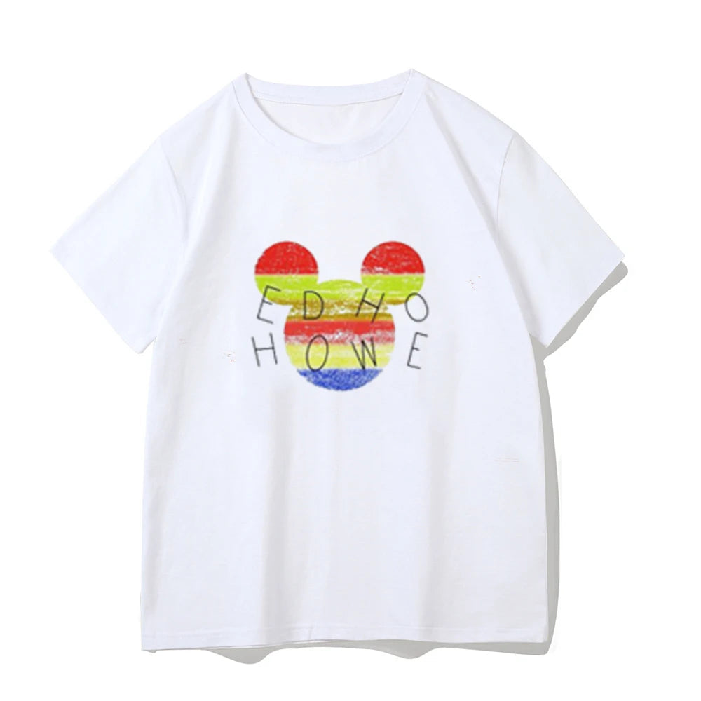 2024 ultra hot Europe and the United States short T-shirt women short sleeve summer new thin loose white shoulder clothes Aviola