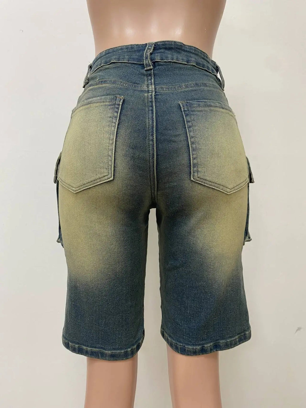 Denim Pant Women Short Jeans Shorts Pants Slim Mom Jeans High Waist Straight Trousers Y2k Streetwear Splice Pockets Casual Punk Aviola