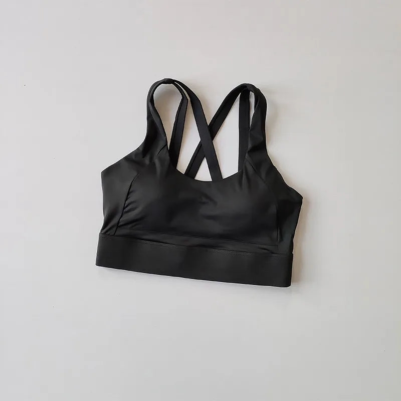 High-end Sports Bra Gym Push Up Bra Women Back High Impact Workout Sport Top Crop Fitness Wear For Yoga Gym Brassiere Sportswear Aviola