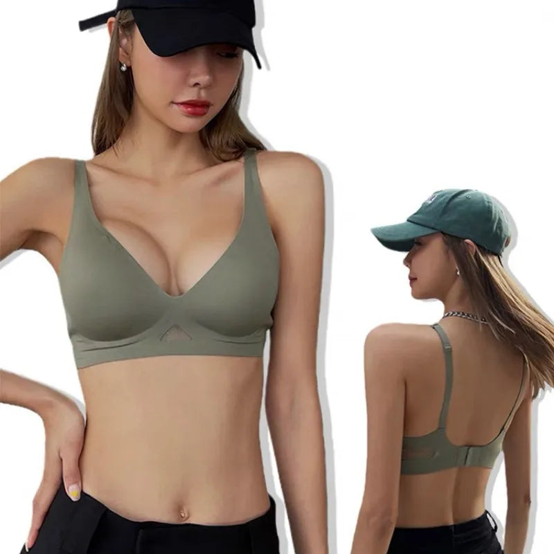 3pcs/Lot Seamless Bras for Women Push Up Brasiere Deep V Bralette Comfort Nonwire Underwear Female Invisible Bra Sexy Lingerie Aviola