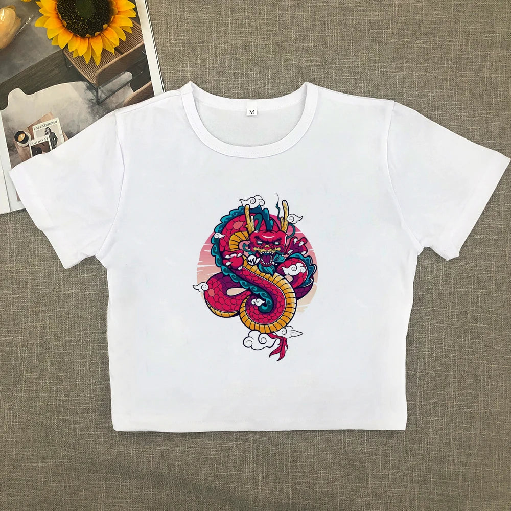 The fashion brand is shoulder-wearing women pure want short-sleeved T-shirt 2024 new explosive all matching slimming spice girls Aviola