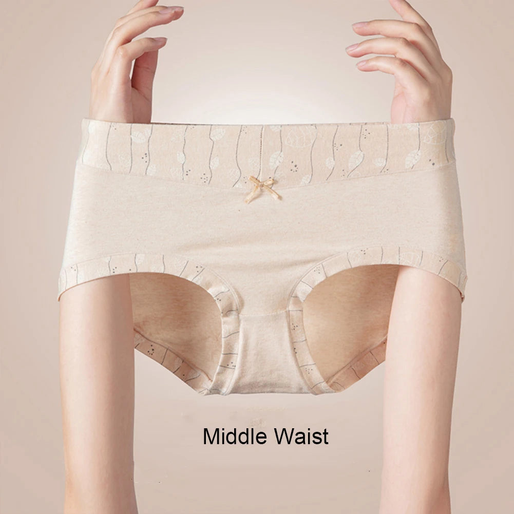 4Pcs/Set M-3XL Women's Briefs Comfortable Womens Cotton Underpants Ladies Underwear Full Coverage Soft Breathable Panties Aviola
