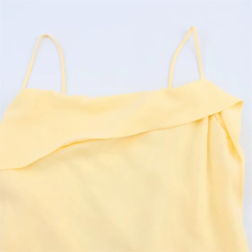 BM&MD&ZA2025casual fashion temperament simple holiday style backless elegant slim suspender dress summer new women's clothing Aviola