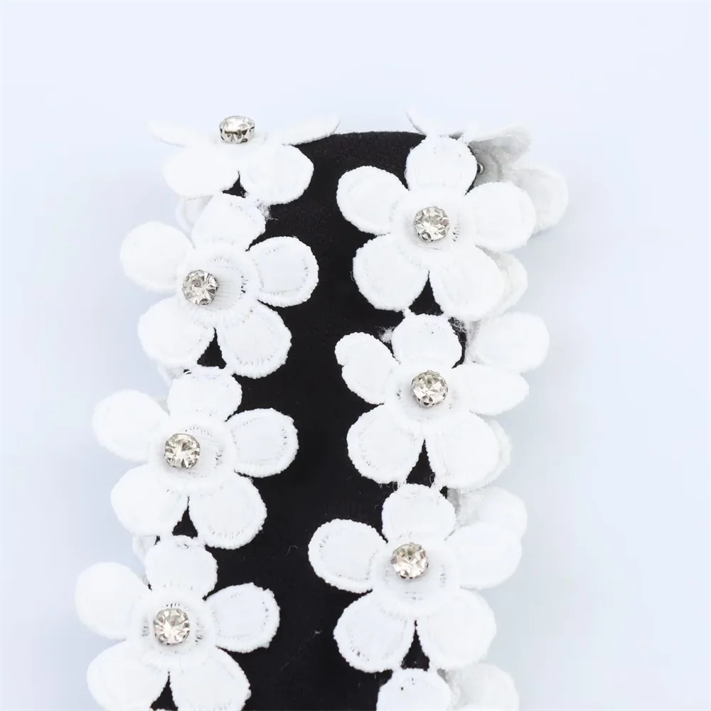 BM&MD&ZA2025flower decoration square neck wide shoulder strap slim suspender dress short skirt summer new women's clothing Aviola
