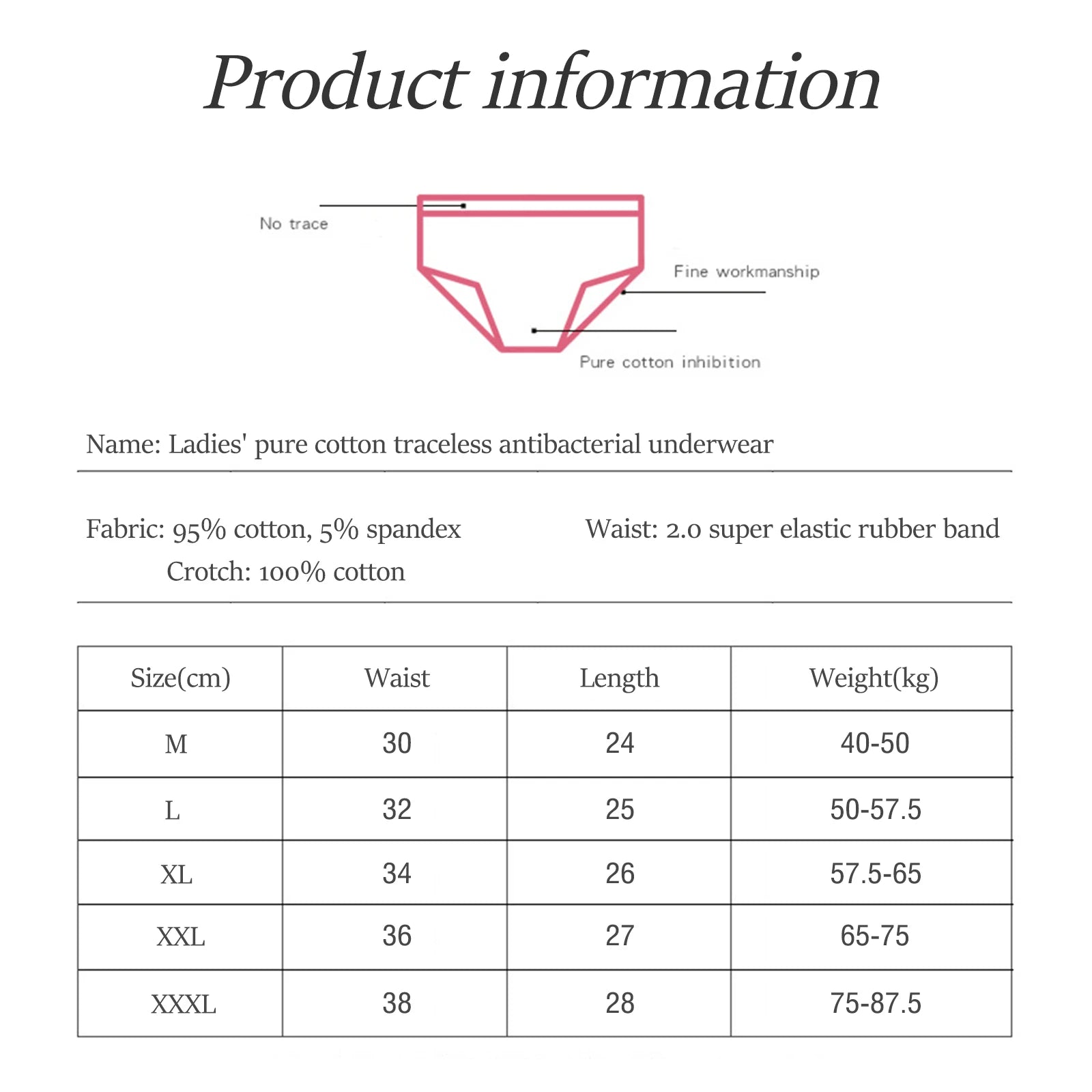 5pcs/Set Women's High-Waisted Panties Female Briefs Soft Girls' Underpants Breathable Comfortable Elastic Underwear Aviola