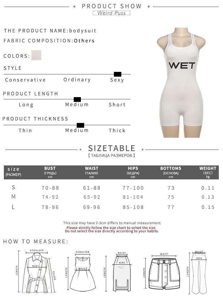 nibber Letter Print Romper Women Low-Neck Sporty Casual Sleeveless Stretch Activity Skinny Playsuit Tight Short Overalls Aviola