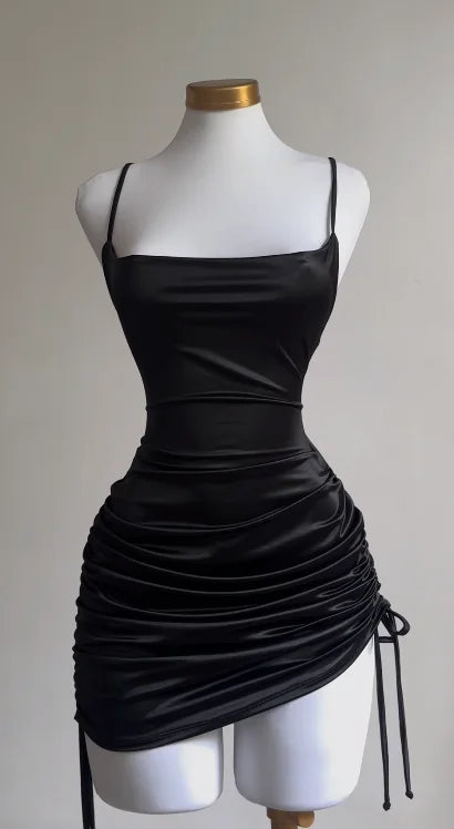 2024 Europe and the United States explosive new cross-border dress summer high sense lace-up sexy halter spice bag hip skirt Aviola