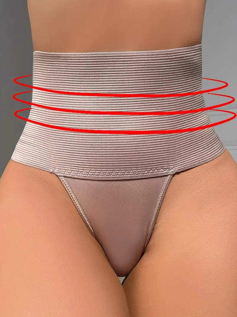 Women High Waist Control Panties Breathable & Comfy Elastic Intimates Shapewear Thongs Women's Lingerie & Underwear Aviola
