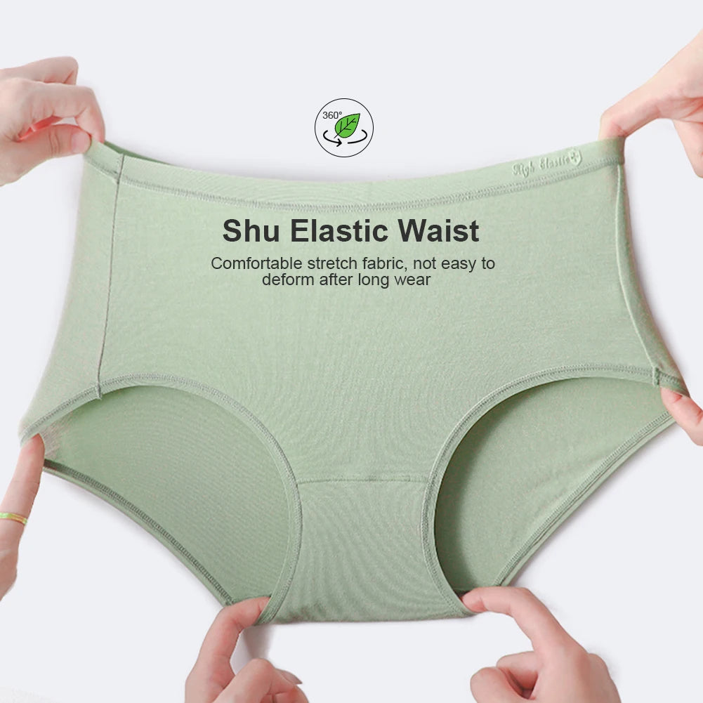 5PCS Women's Panties Modal Seamless Breathable Mid-waist Briefs Soft Underpants Lingerie Aviola