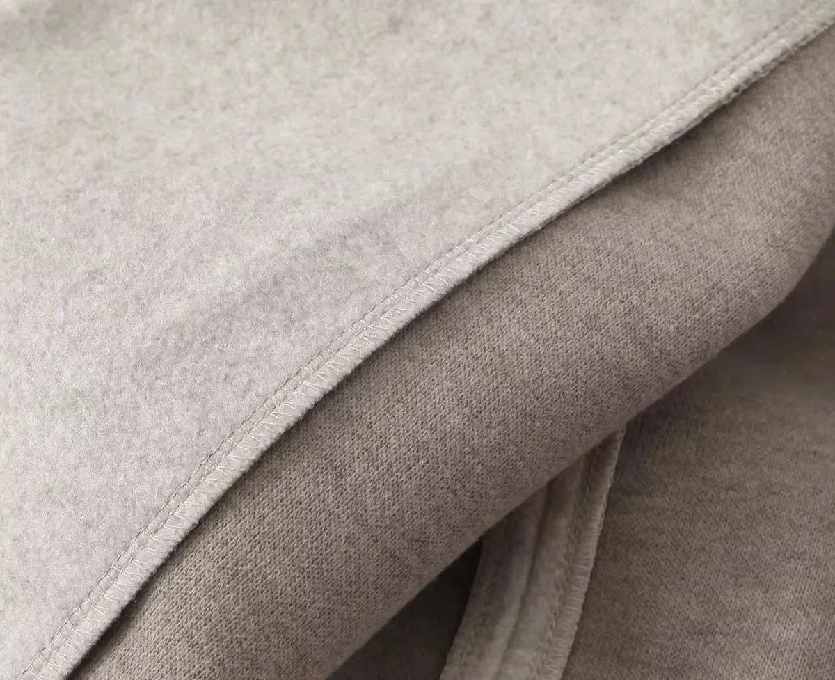 RARF Women Woolen coat Fashion Solid Open Stitch Long Trench Coats Vintage V-Neck Full Sleeves Female Chic Lady Outfits Aviola