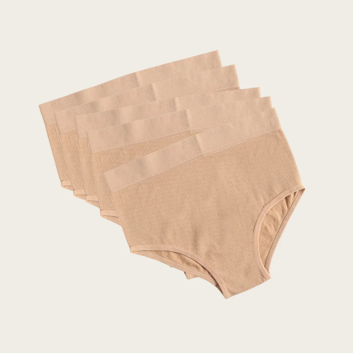 5Pcs/Set Sexy Panties Women Comfort Briefs Soft Intimate High Rise Panty Female Lingerie Solid Color Underpants M-XL Aviola