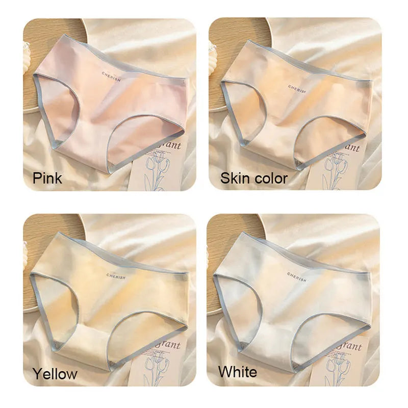 4Pcs/Set Middle Waist Cotton Panties Women Underwear Breathable Girls Briefs Comfort Ladies Lingerie Aviola