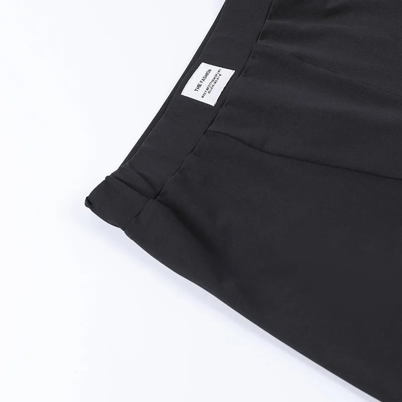 Round Neck Long Short sleeved 3/4 Shorts Two piece Women's Fashion Sports Versatile Set Aviola
