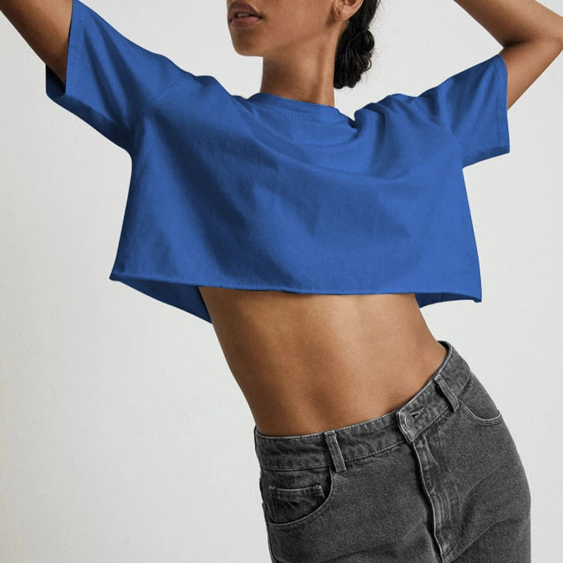 Y2K Outdoor Dance Sports Short sleeved Yoga Dress Women's Leisure Versatile Fitness Top Loose Sports T-shirt Aviola