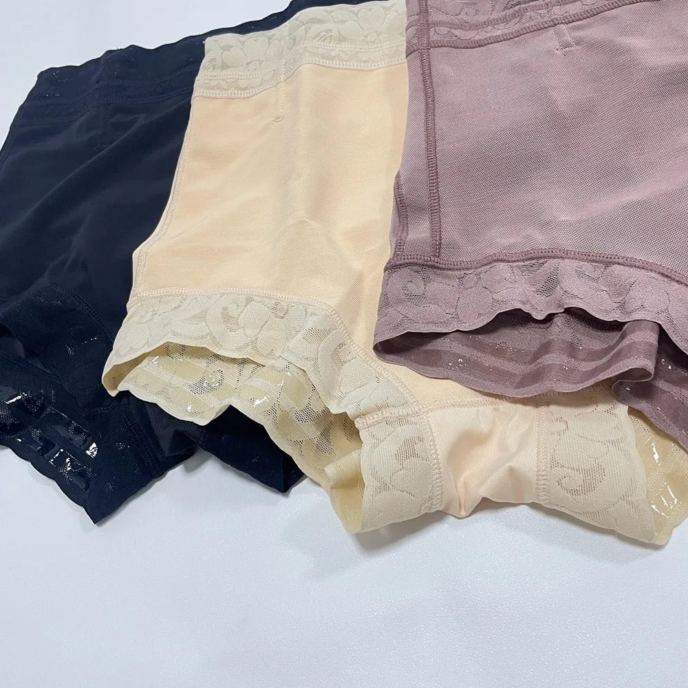Body Shaper Women Tummy Control Panties Lace Shorts Hourglass Girdles Shapewear Butt Lifter Aviola