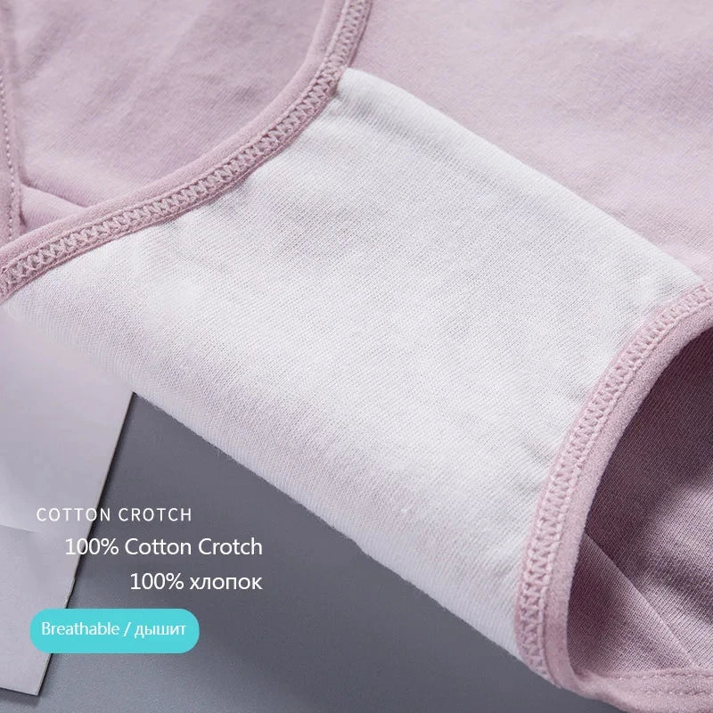 3pcs/Set Printed Underwear for Women Underwear Soft Cotton Knickers Briefs Basic Ladies Panties Full Coverage Breathable Panties Aviola