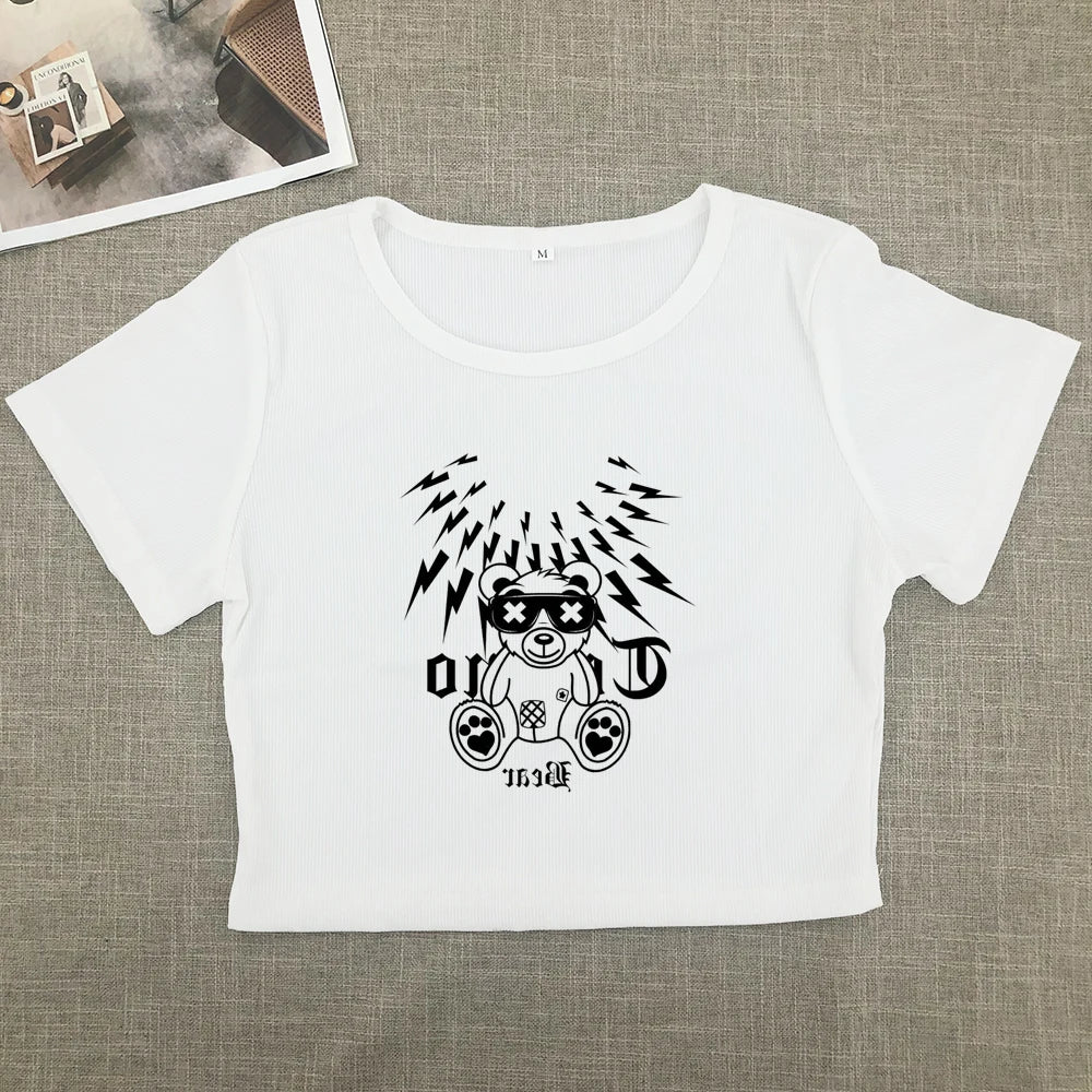 Short-sleeved T-shirt women 2024 new explosive spice girls show thin pure want high-grade top summer women's fashion brand Aviola
