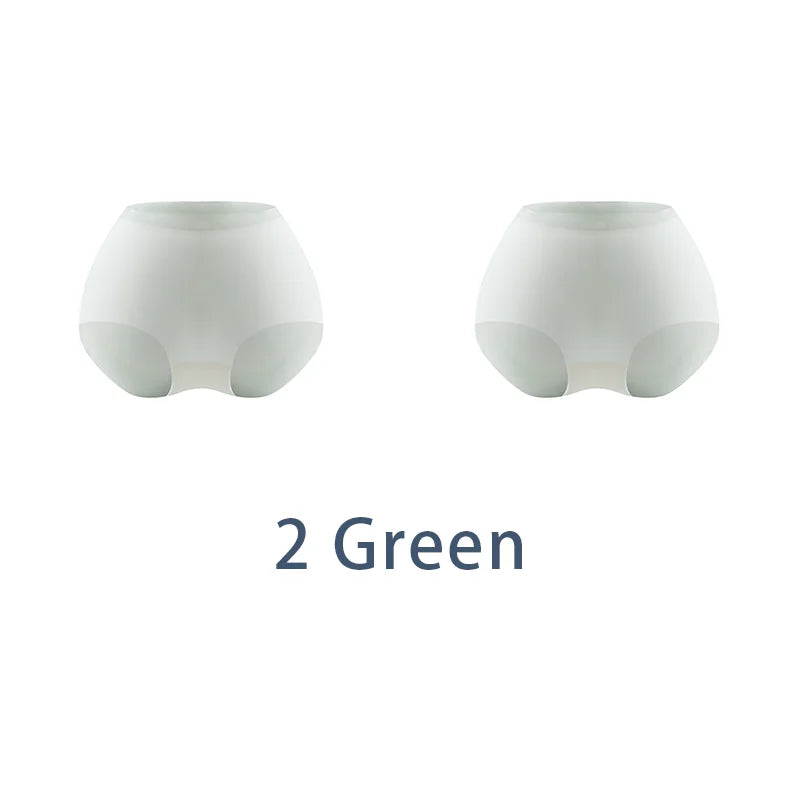 2PCS/Set Women 10D Ultra Thin Antibacterial Seamless Underwear Girls Yoga Sport Panties M-3XL Plus Size Comfort Briefs Lingerie Aviola