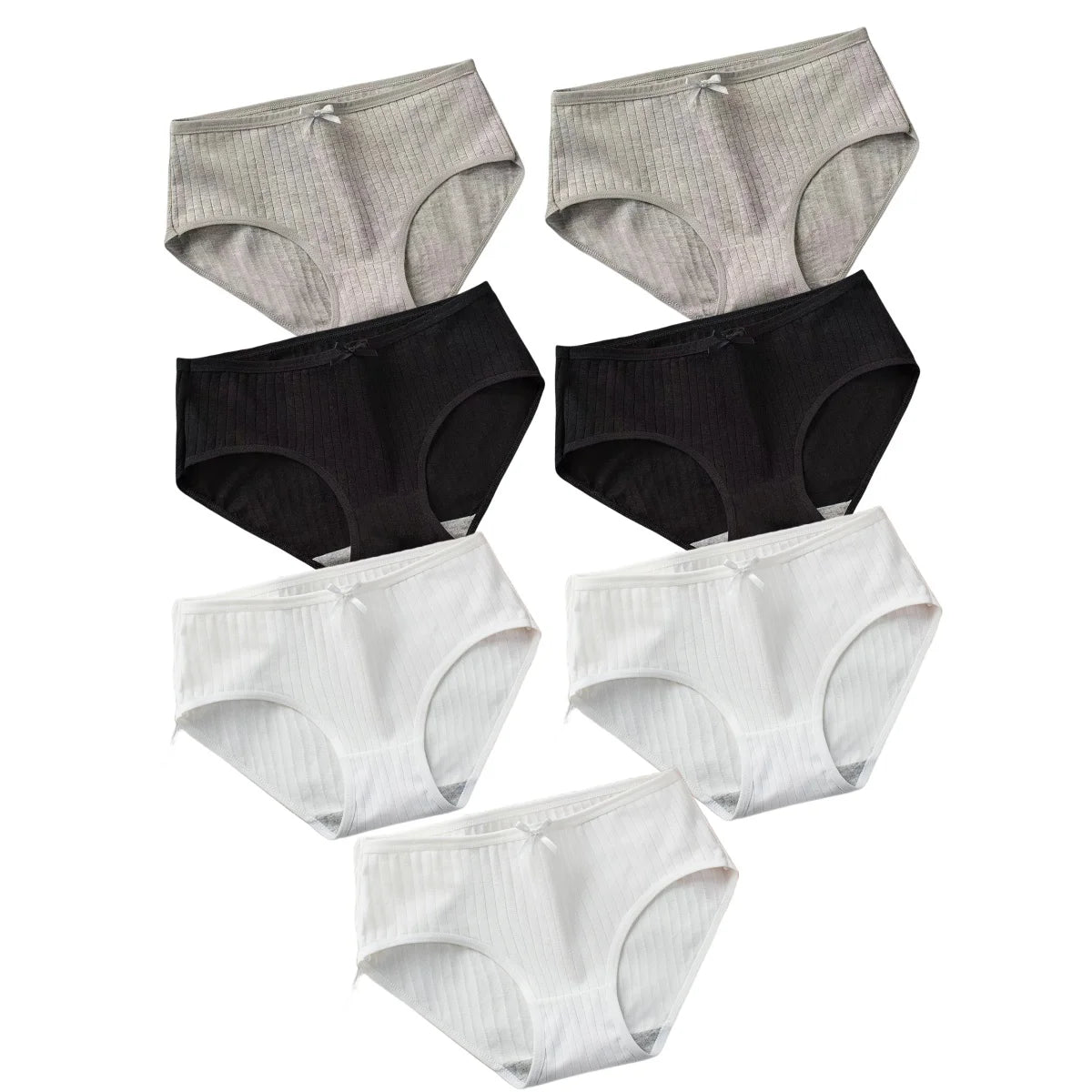 7Pcs/Set Cotton Panties Low Waist Briefs Women Sexy Lingerie Female Underpants Panty Solid Color Breathable Underwear Intimates Aviola