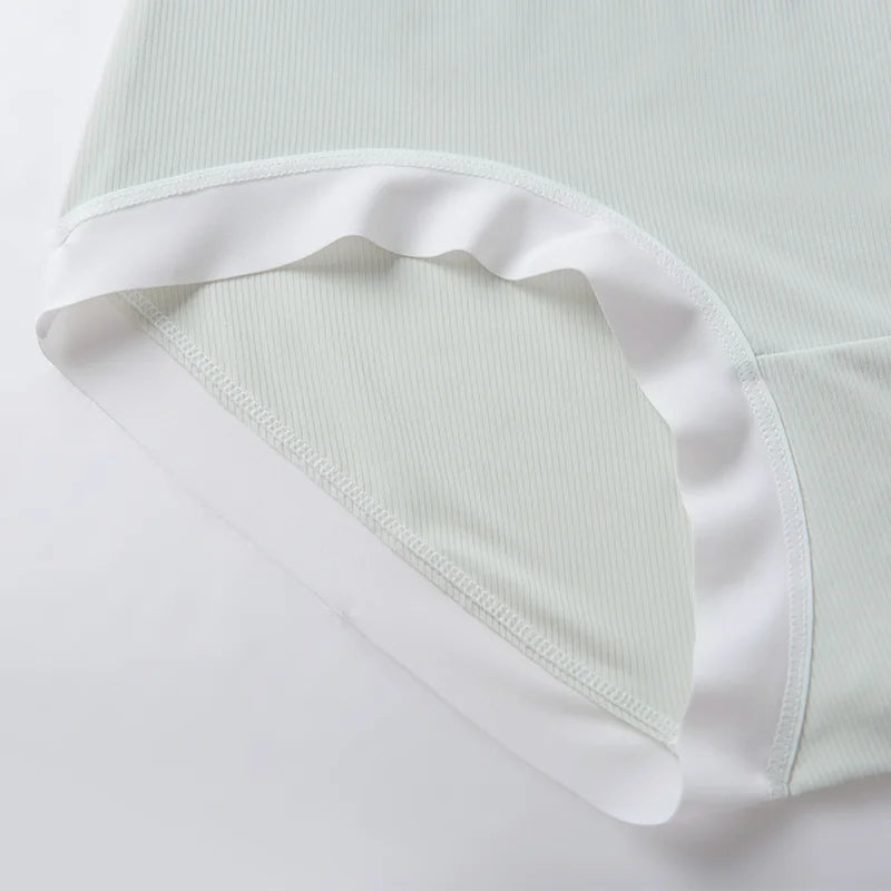 2PCS/Set Women M-3XL Big Size Seamless Antibacterial Underwear Sexy Sport Panties Comfort Briefs High Waist Soft Lingerie Aviola