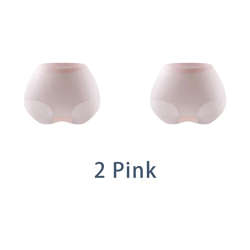 2PCS/Set Women 10D Ultra Thin Antibacterial Seamless Underwear Girls Yoga Sport Panties M-3XL Plus Size Comfort Briefs Lingerie Aviola