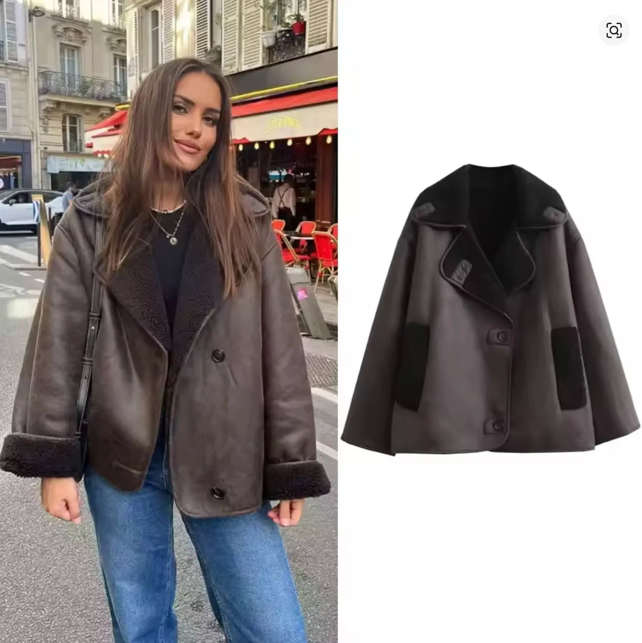 2025 Woman Thick Faux Leather Jackets for Women Autumn Winter Warm Coats Female Demi-season Plush Jacket Women Outerwears Aviola