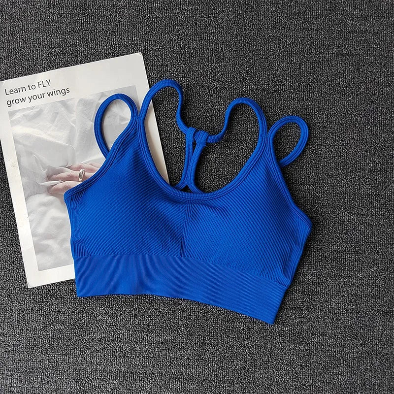 Breathable Sports Bra for Women, Shockproof Fitness Tops, Gym Crop Top Brassiere, Push Up Sport Bras, Seamless Yoga Bra Aviola
