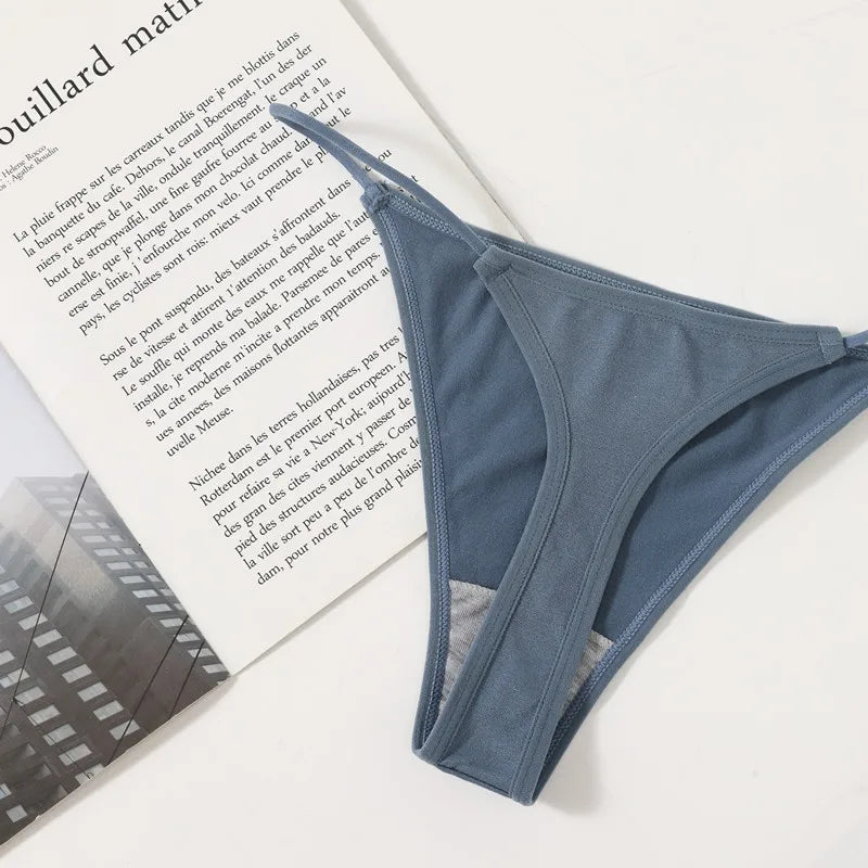 4Pcs/Set Women G-String Seamless Panties Underwear Sexy Lingerie Low Rise Thongs Female G-String High Cut Pantys Aviola