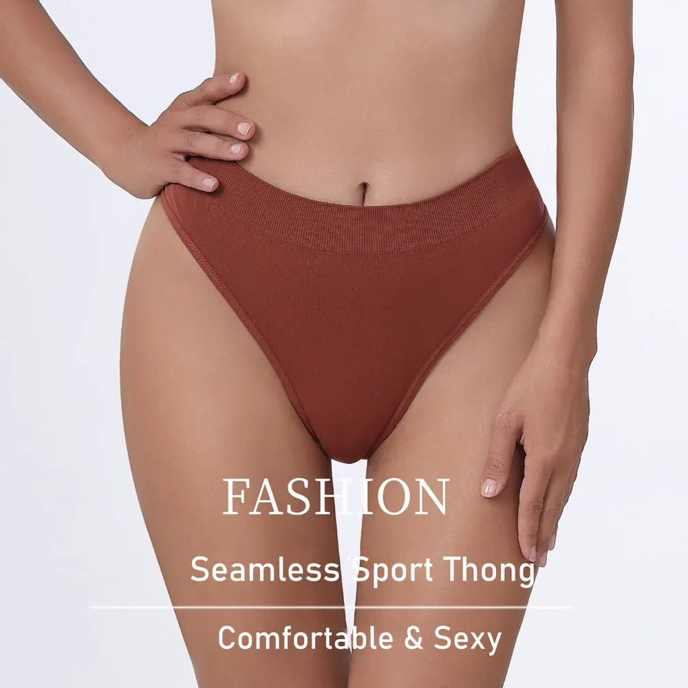 5pcs Women's High-Waisted Thong Cotton Comfortable Sexy Female Underpants Panties Briefs Intimates Ladies Underwears Aviola