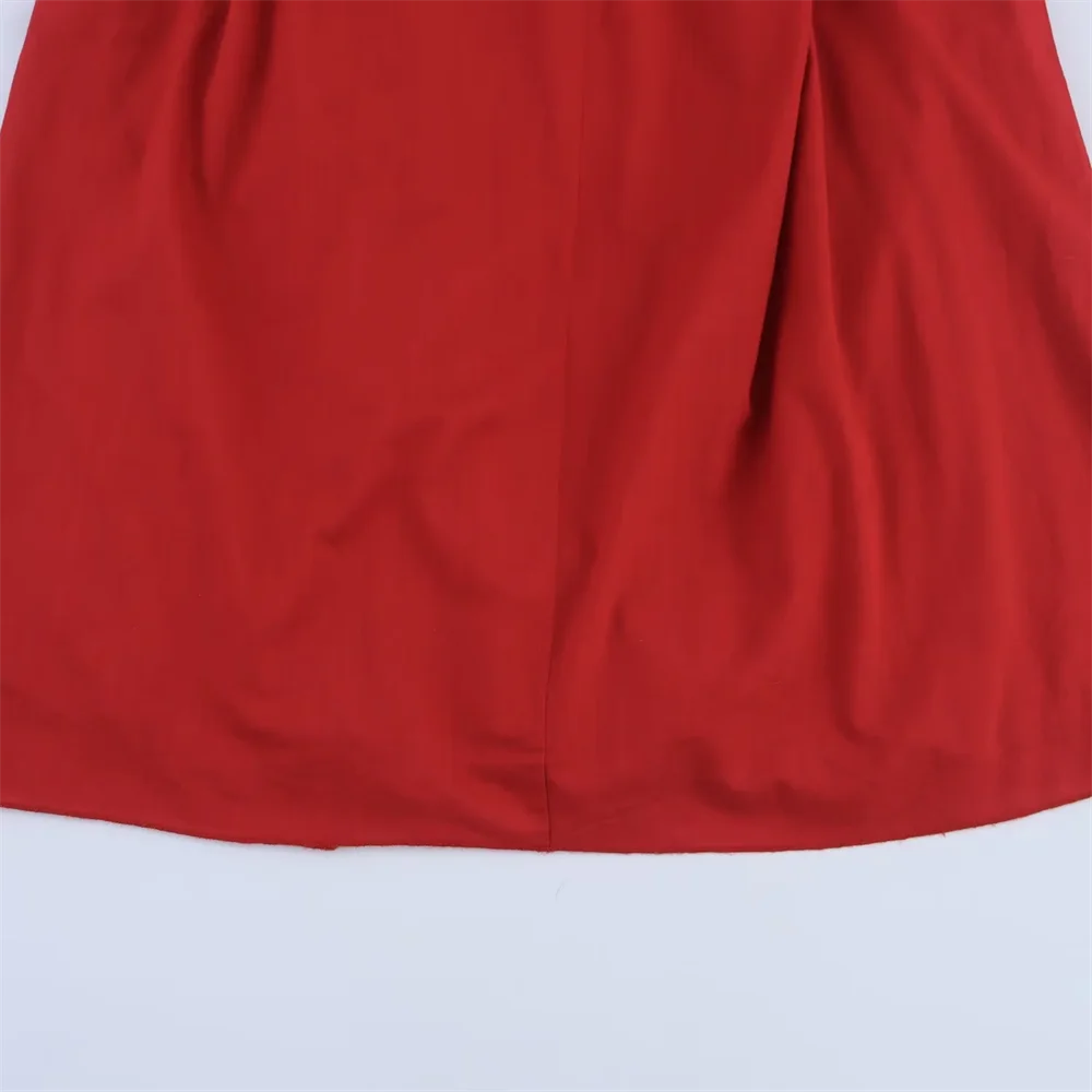 BM&MD&ZA2025beads decoration design loose casual versatile simple suspender dress summer new women's long skirt Aviola