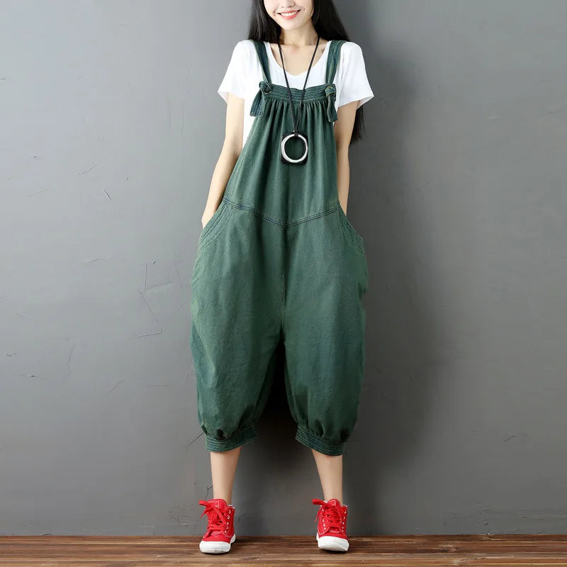 Jumpsuits Women Denim One Piece Mom Jeans Overalls Wide Leg Long Pants High Waist Rompers Y2k Streetwear Work Casual 2025 Aviola