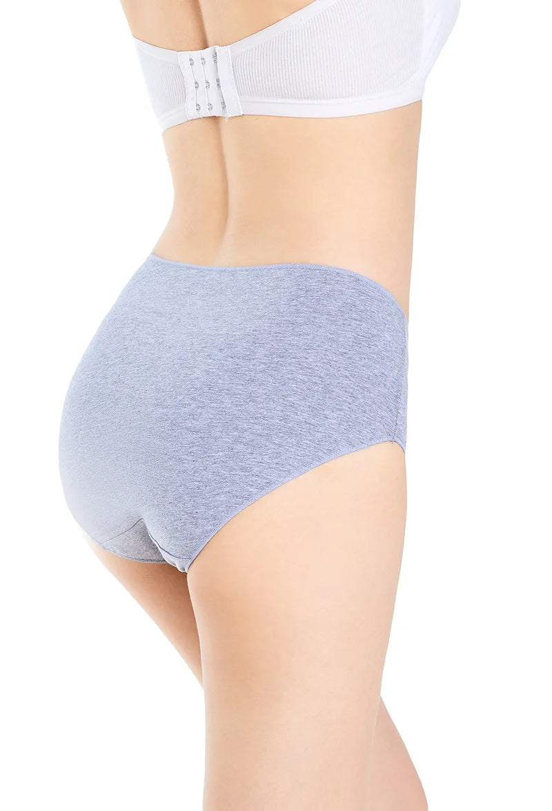 3pcs/Set Cotton Women's Panties Elastic Soft Panties Ladies Underwears Breathable Sexy Comfortable Mid Waist Briefs Lingerie Aviola