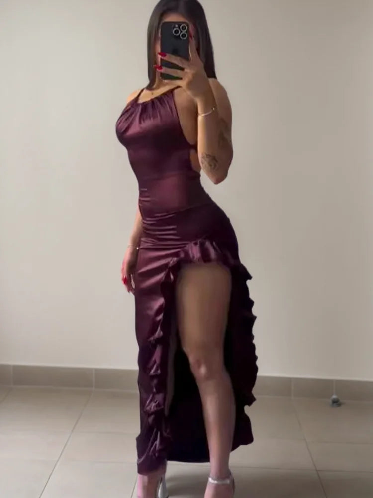 Cross-border dress summer senior sense Y2K sexy halter Spice Girl dress Aviola