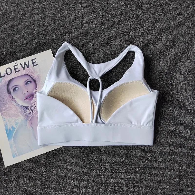 Women's High-Intensity Sports Underwear Shock-Proof Anti-Sagging Yoga Vest Bra Beauty Back Running Bras Fitness Tops Gym Bra Aviola