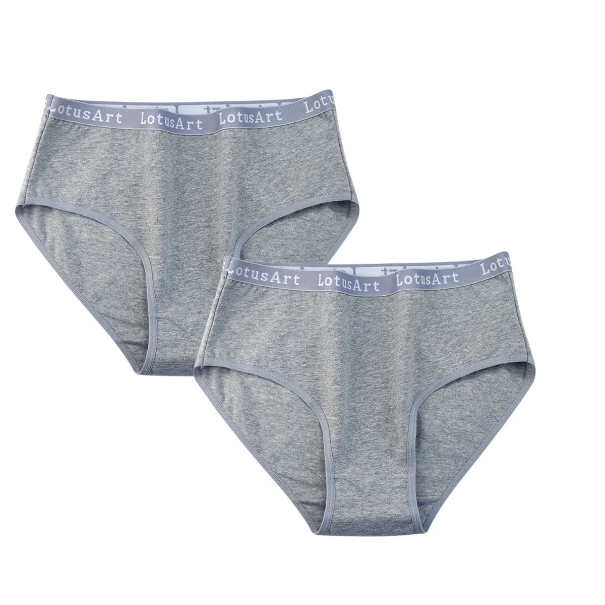 2PCS/Set Cotton Panties Women High Waist Briefs Solid Color Pantys Female Intimates Comfot Breathable Lingerie M-2XL Underpants Aviola