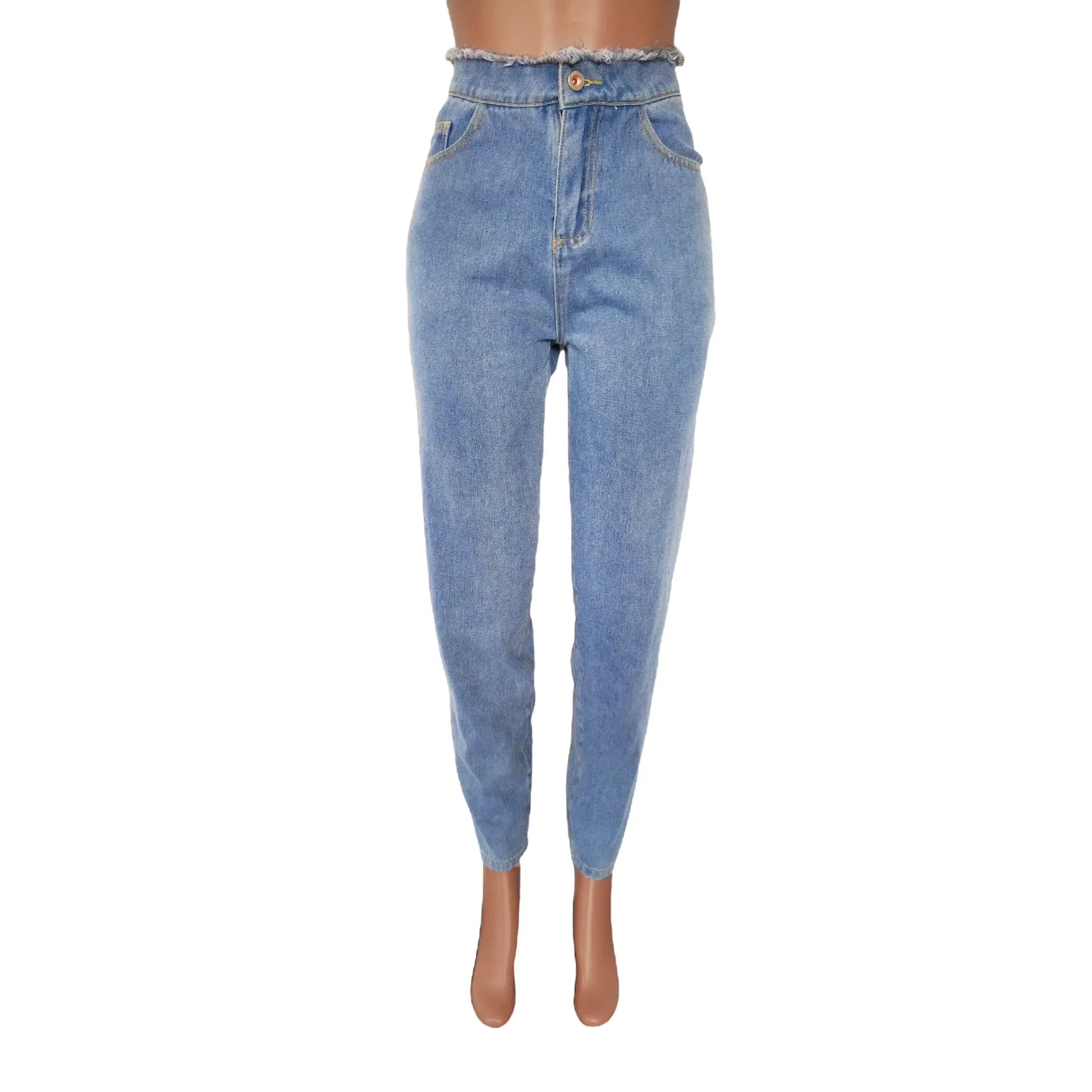 Ankle Length Jeans Hollow Spliced Sexy Jean Pencil Denim Pants Women Solid Washed Skinny Pockets High Waist Punk Style 2025 Aviola