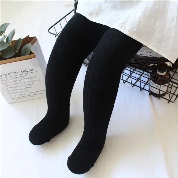 Knit baby pantyhose baby twist children's bottom socks Aviola