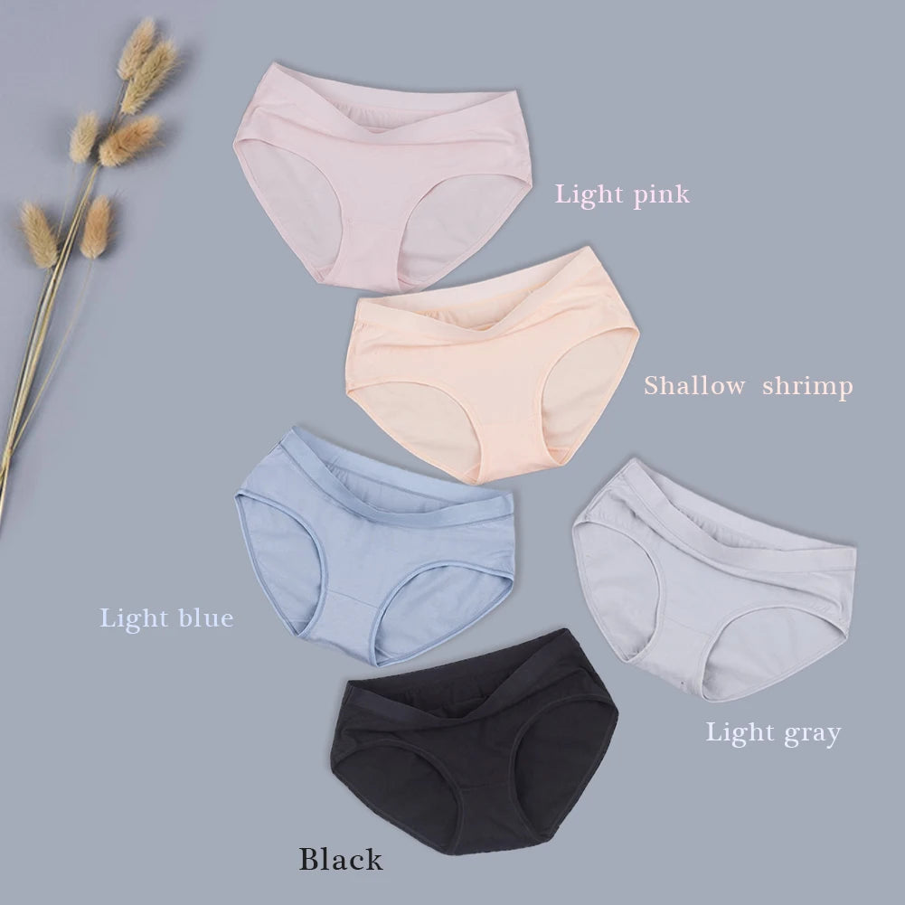 5pcs M-XXL Mid-waist Pure Cotton Women's Panties Breathable Briefs Underwear Girls Comfortable Underwears Aviola