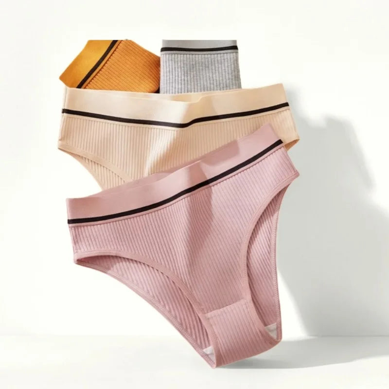 Seamless Panties Women Hip Lift Briefs Cotton Panties Breathable Mid Waist Underwear Female Sexy Lingerie Aviola