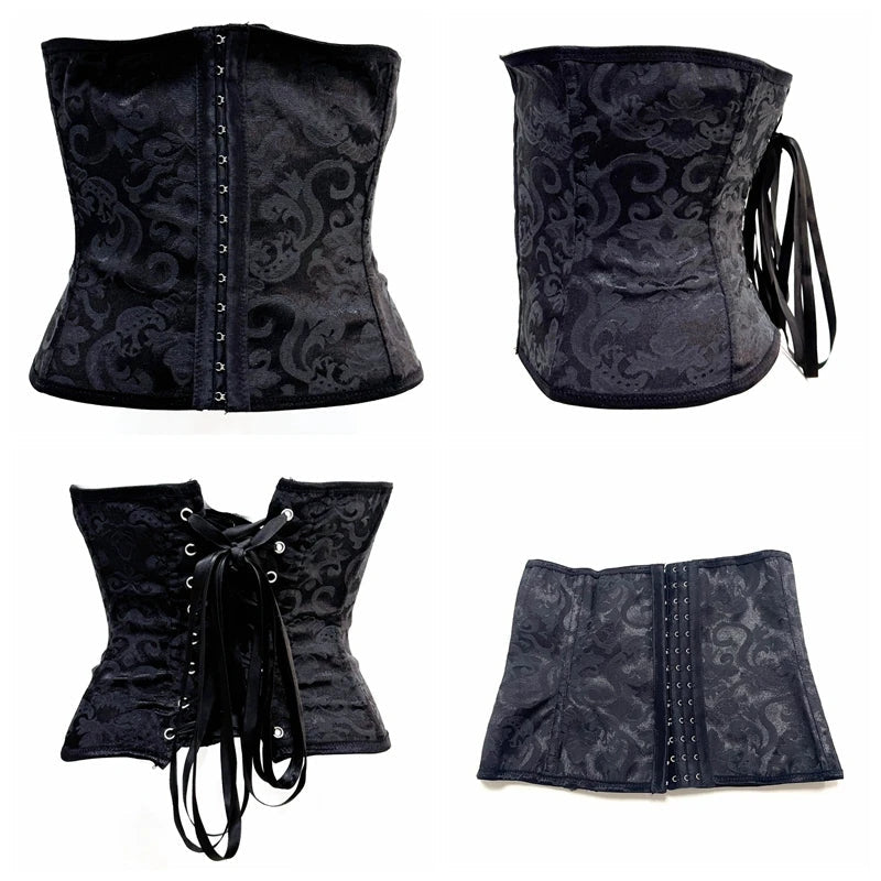 European Style Corset Shapewear Women 3-Row Buckles Waist Trainer Tummy Control Bodice Slimming Bust Lifter Tight Fit Fashion Aviola