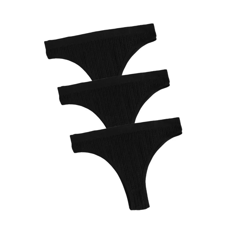3Pcs/Set Seamless Panties Women Low Waist Briefs Soft Underwear Solid Color Sexy Lingerie Female Underpants Stretch Panty Aviola