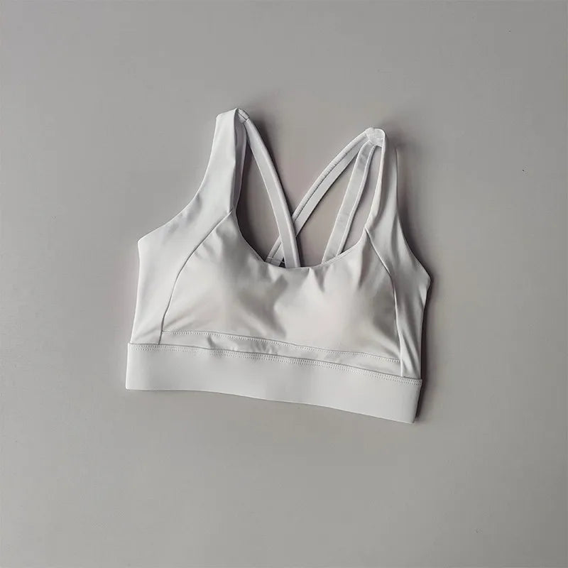 High-end Sports Bra Gym Push Up Bra Women Back High Impact Workout Sport Top Crop Fitness Wear For Yoga Gym Brassiere Sportswear Aviola