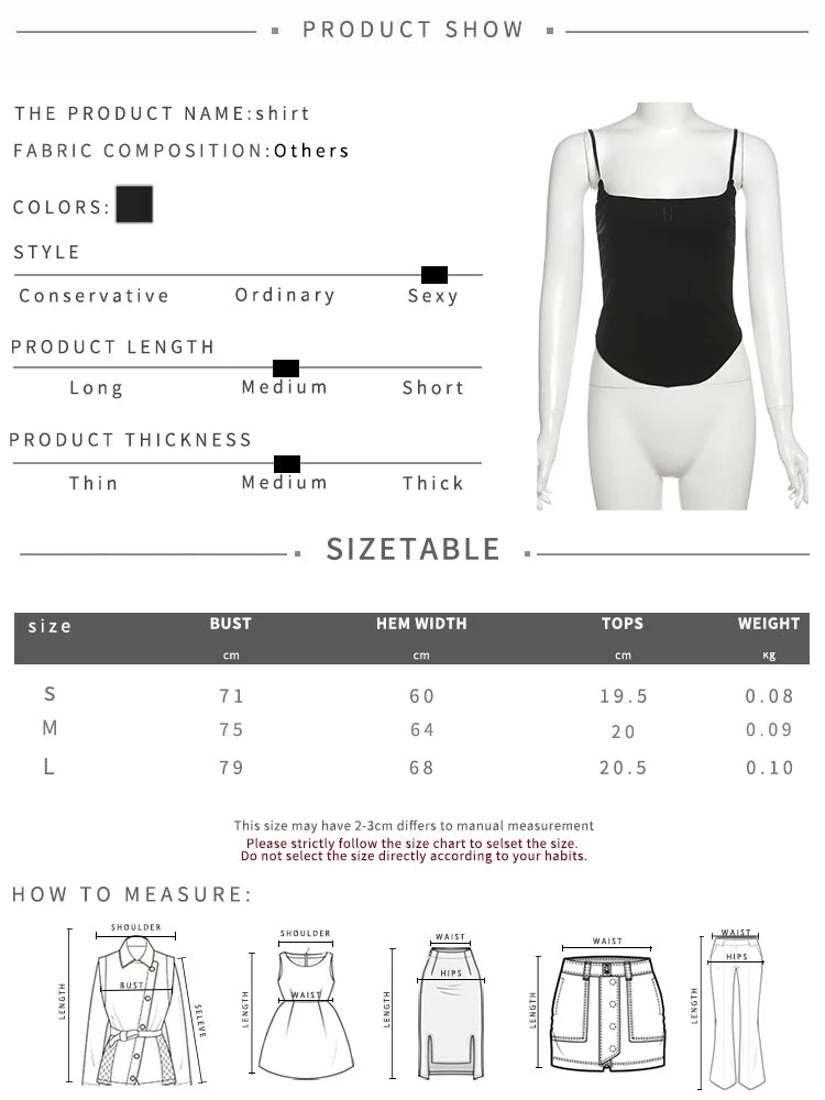 Nibber Low-Neck Camisole Women Irregular Hem Skinny High Elasticity Sleeveless Backless Daily Versatile Sexy Simple Mini Tops Aviola