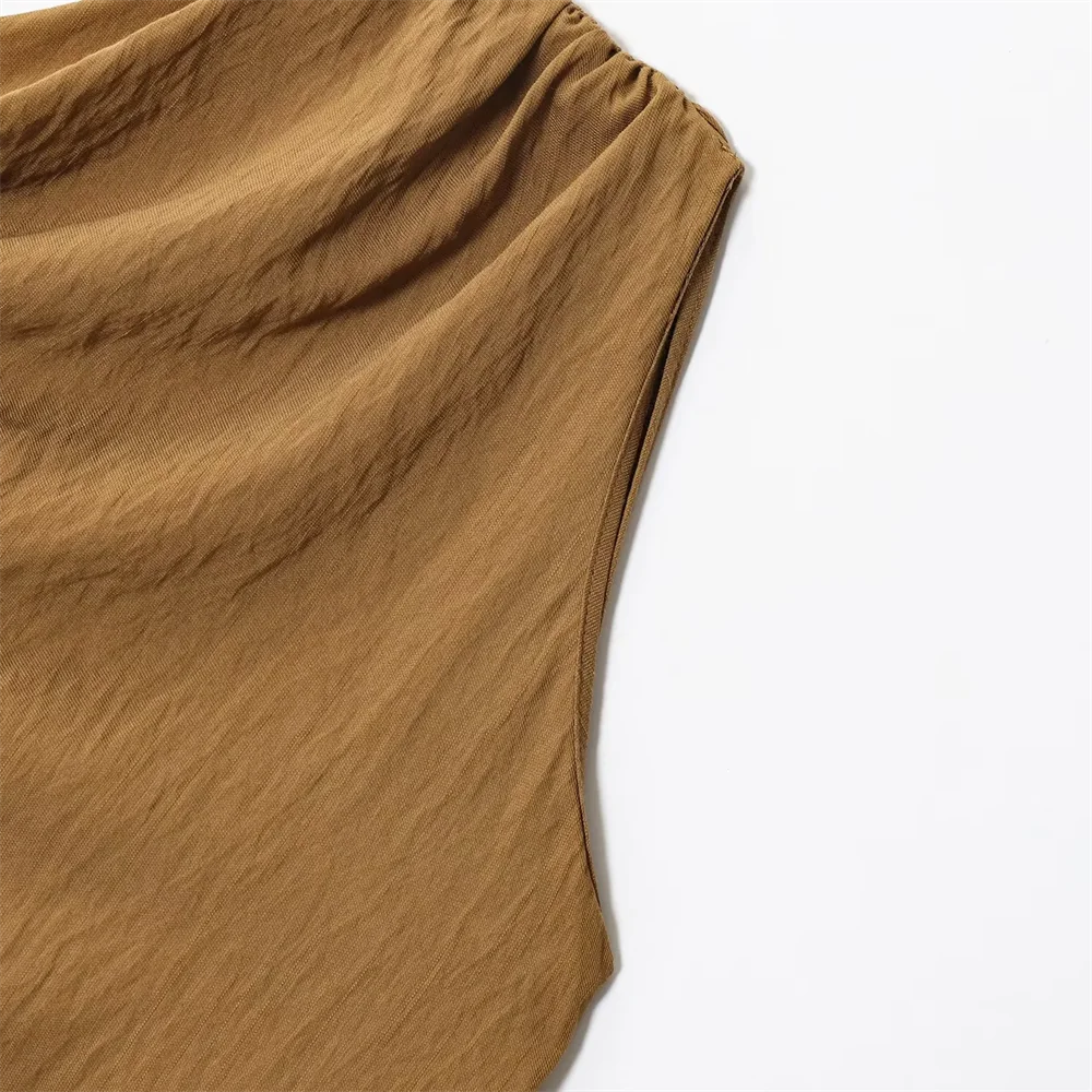 BM&MD&ZA2025oblique shoulder asymmetrical A-line short commuting temperament simple off-shoulder dress short skirt female Aviola