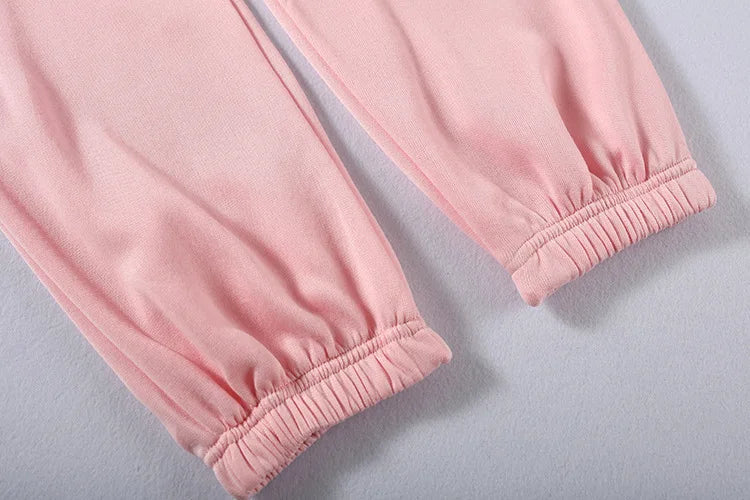 autumn tracksuit outfit set Women Two Piece Set hoodies Hooked Leisure Wide Leg Long Pants Sets Slim Fit Office Ladies Autumn Aviola