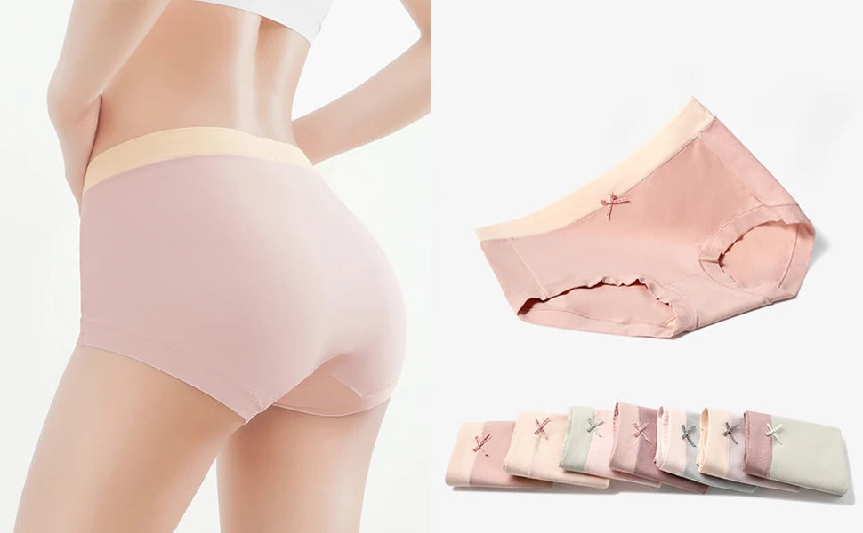 3pcs/Set Women's Cotton Panties Lady Panty Briefs Comfortable Soft Breathable Elastic Underwear Girl Underpants Aviola